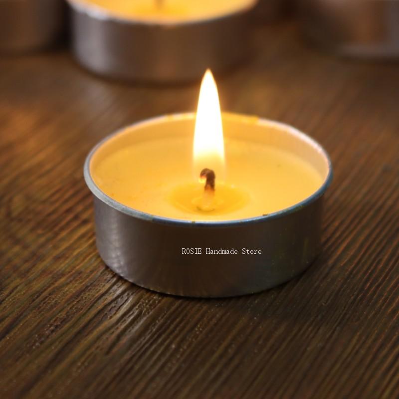 Kraft Box Candle - Caja de aluminio Circular de cera