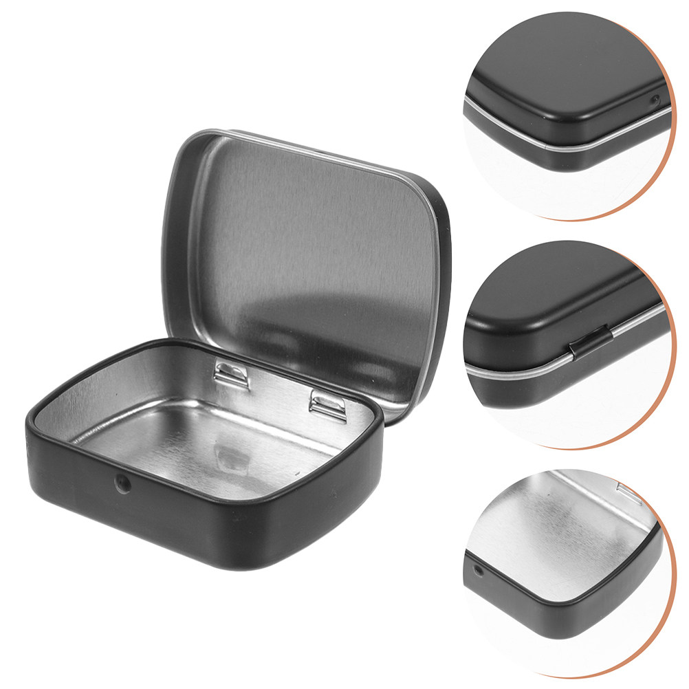 Tin Container Lid - 5 latas metálicas con tapas, pequeñas