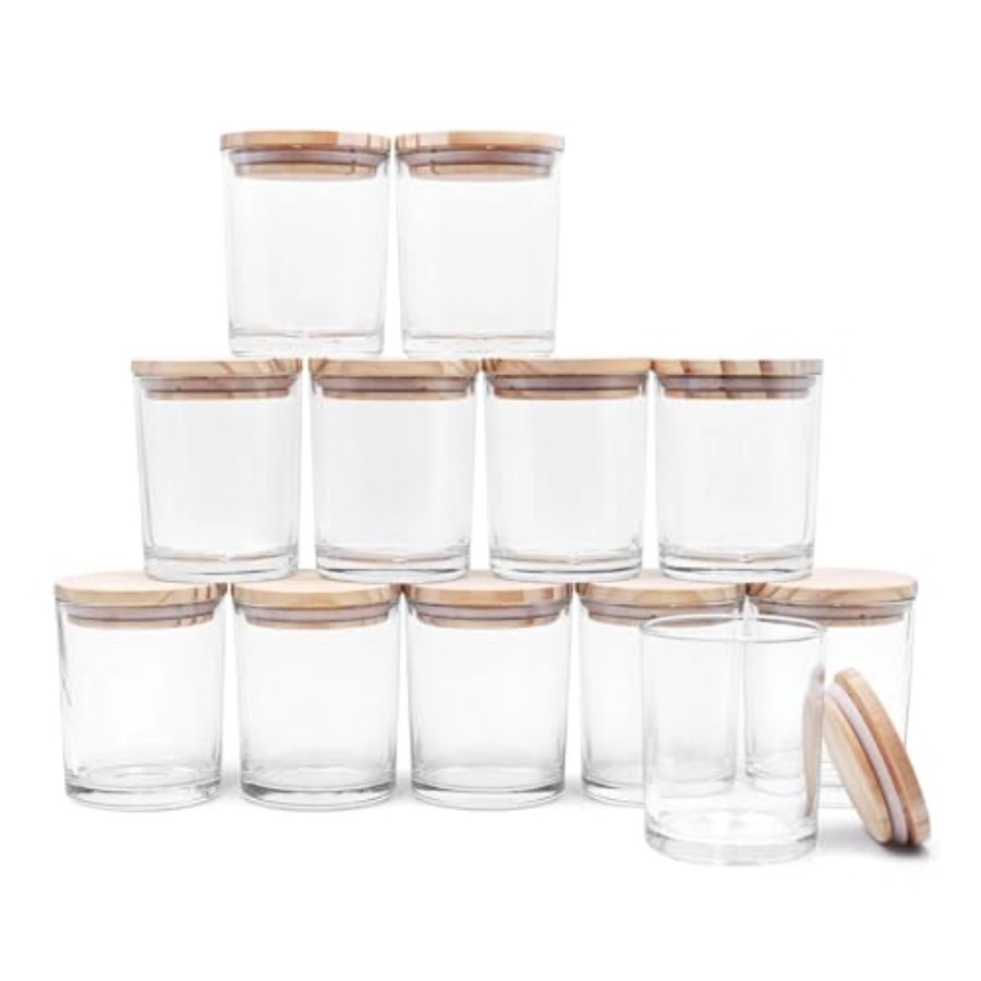Candle Making Jars Wholesale - 12 Frascos de Vidrio Grueso de