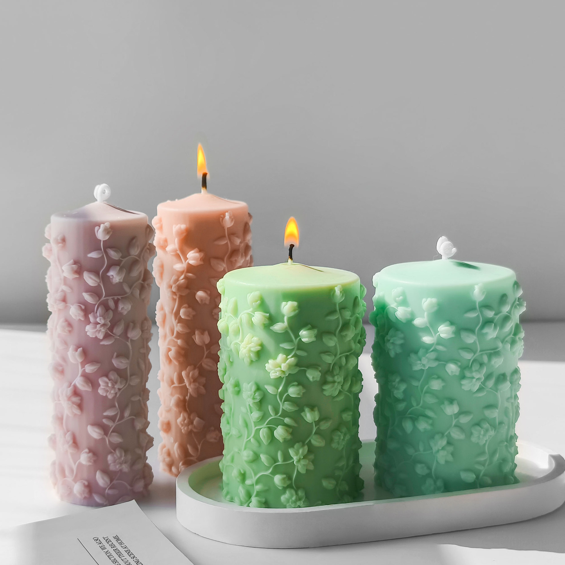 Candle Making Vinings - Moldes de enredaderas en relieve de
