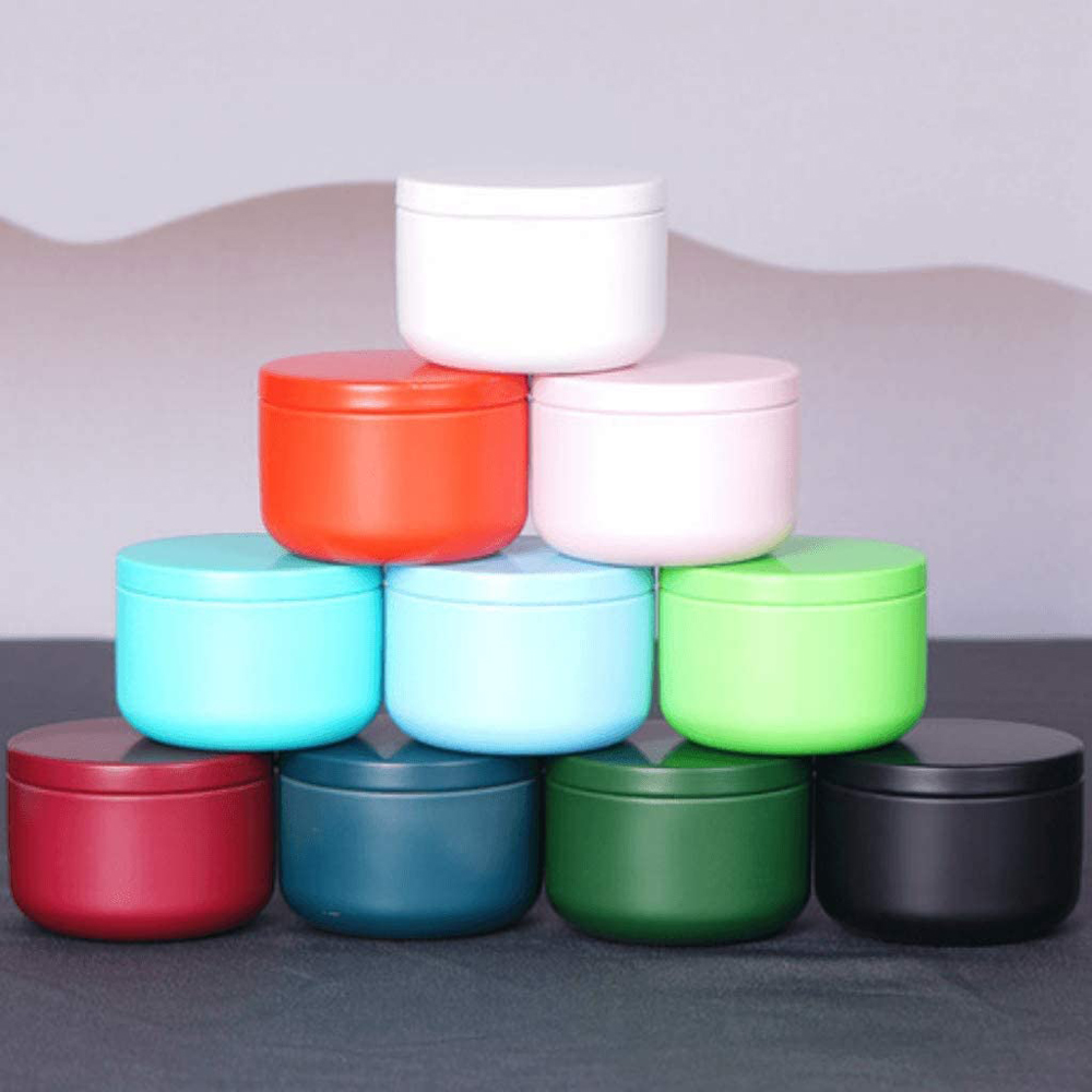 Tin Container Lid - Lata de té con tapas herméticas,