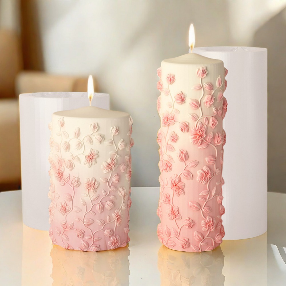 Candle Making Vinings - Molde de vela cónica con relieve