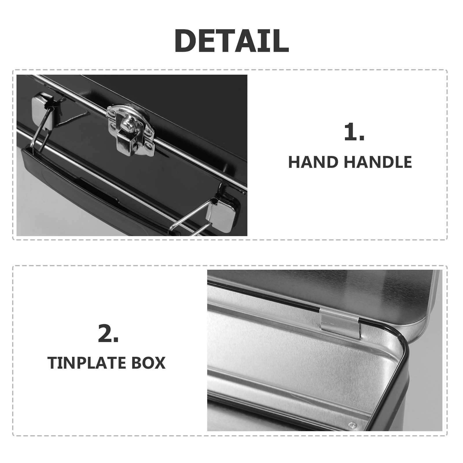 Lonchera de Metal Estilo Vinta - Tin Container Lid reseña y precio