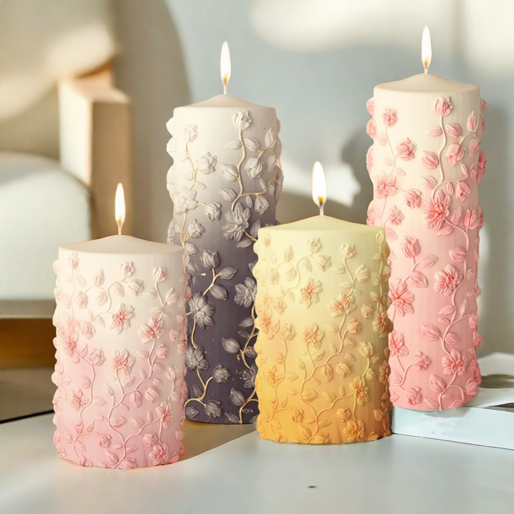 Molde de vela cónica con relie - Candle Making Vinings reseña y precio