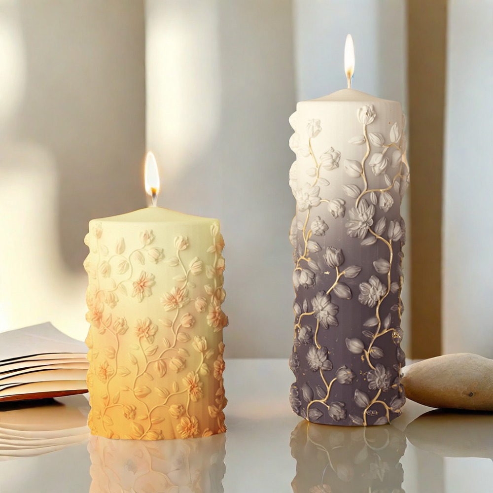 Molde de vela cónica con relie - Candle Making Vinings reseña y precio