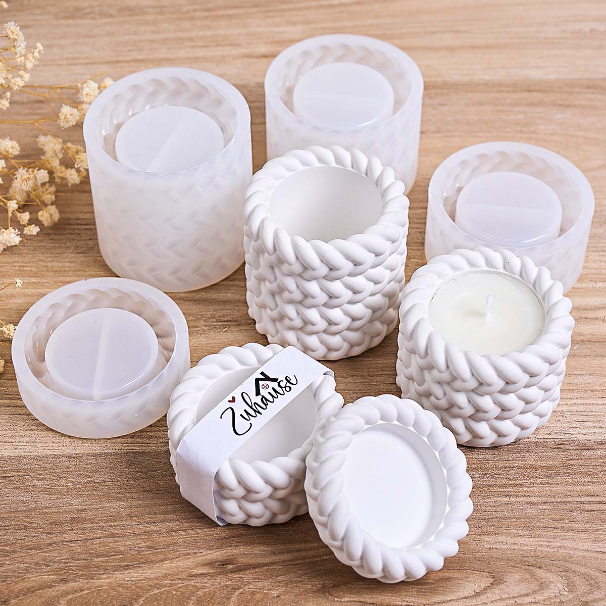 Tarro de vela tejido, molde de - Kraft Box Candle reseña y precio