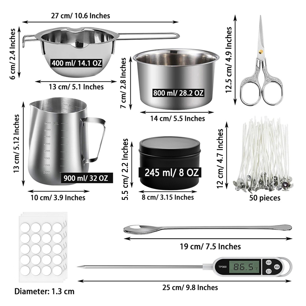 Glintmos Kit de fabricación de - Candle Making Supplies reseña y precio