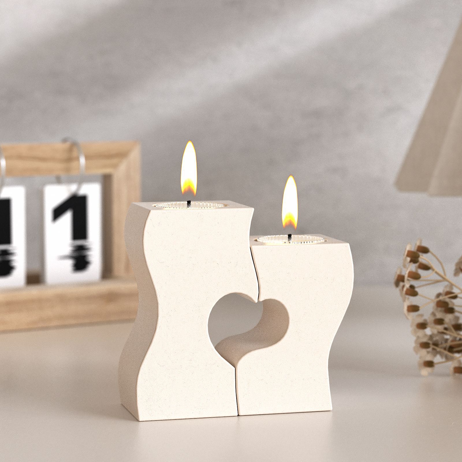 S corazón candelabro moldes de - Candle Making Supplies reseña y precio