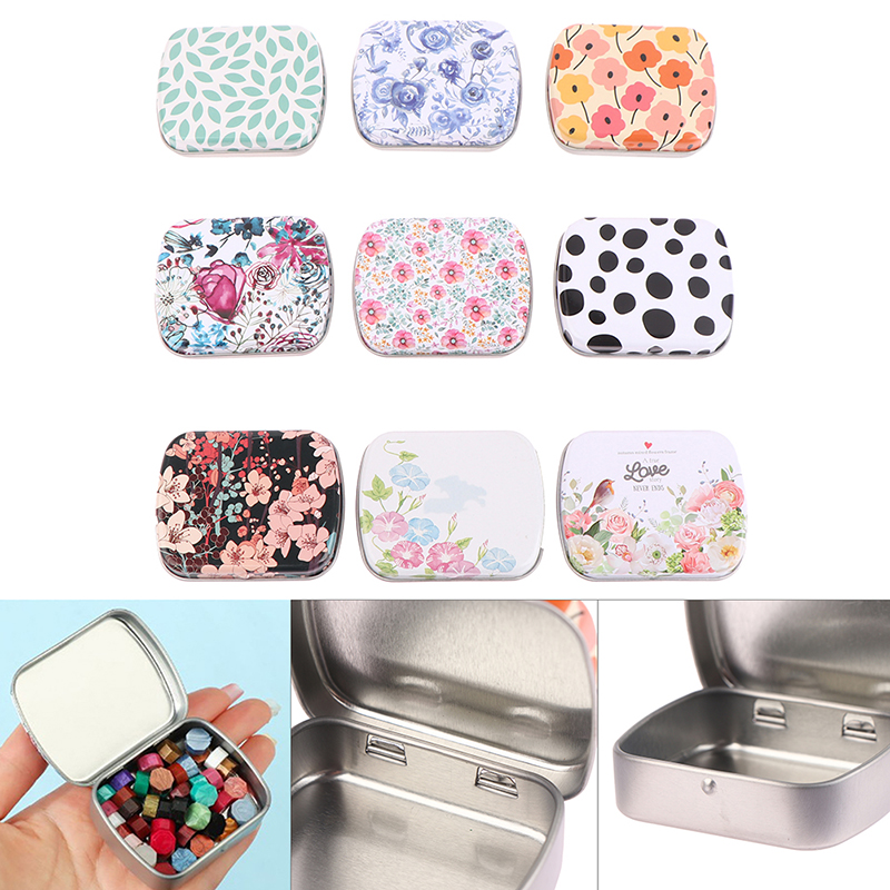 Mini caja de hojalata con Bisa - Tin Container Lid reseña y precio
