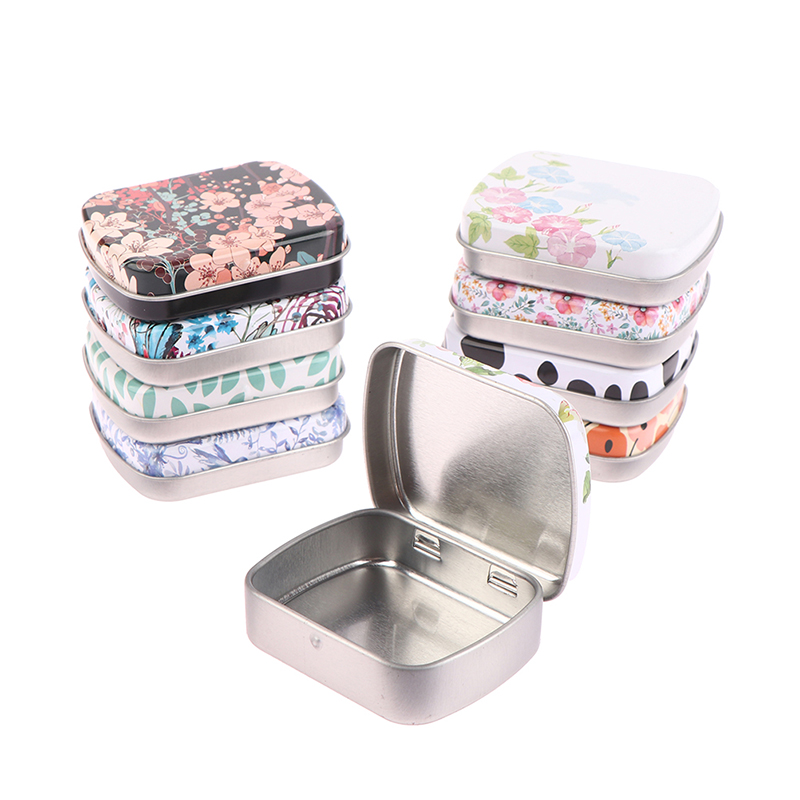 Mini caja de hojalata con Bisa - Tin Container Lid reseña y precio
