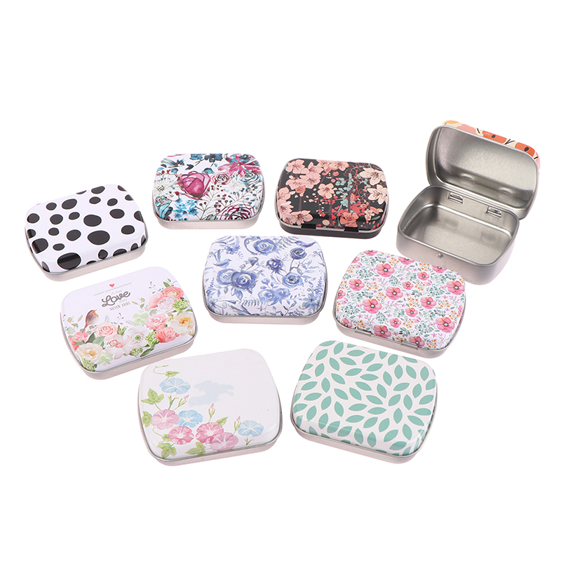 Mini caja de hojalata con Bisa - Tin Container Lid reseña y precio