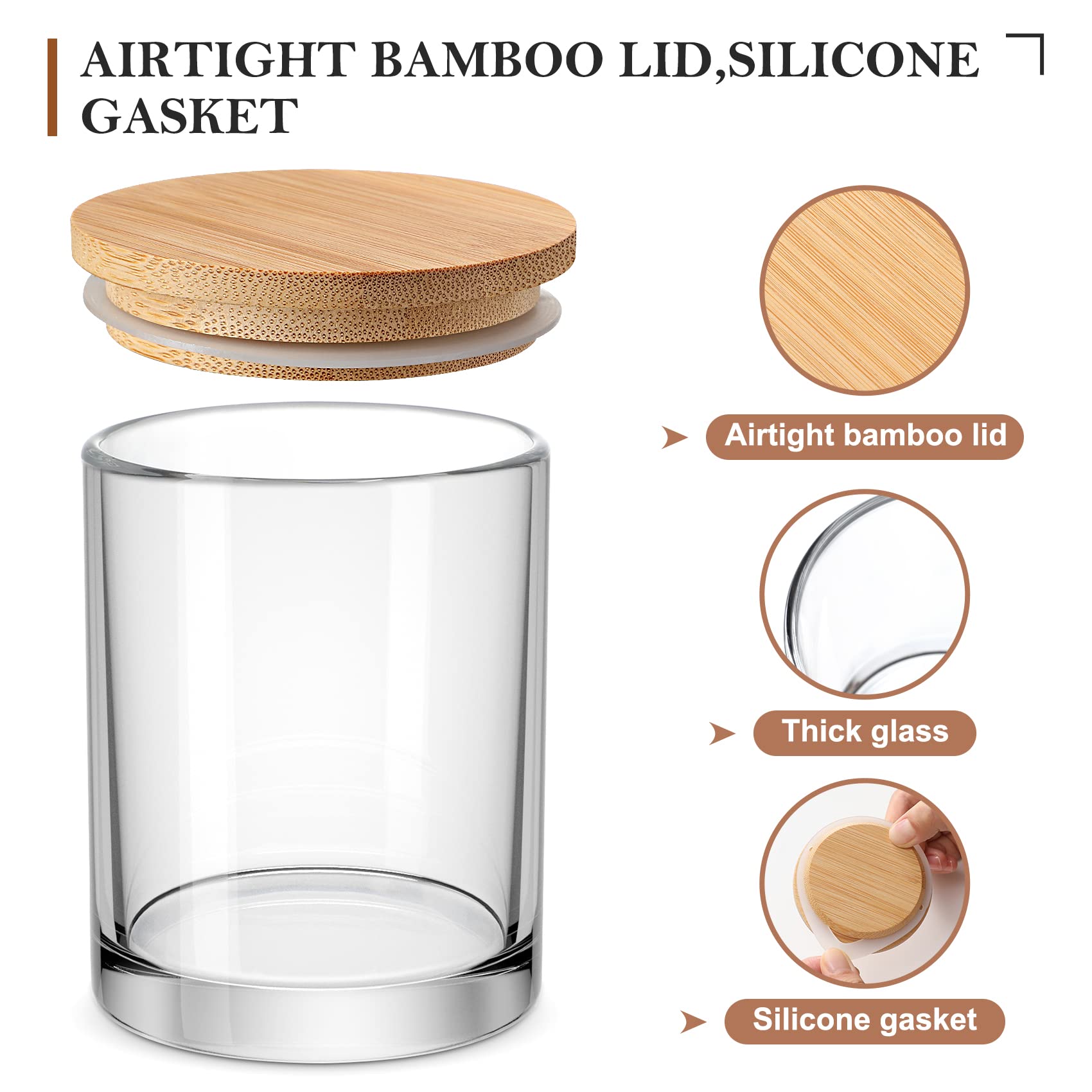 Paquete de 6 tarros de velas c - Candle Making Jars Wholesale reseña y precio