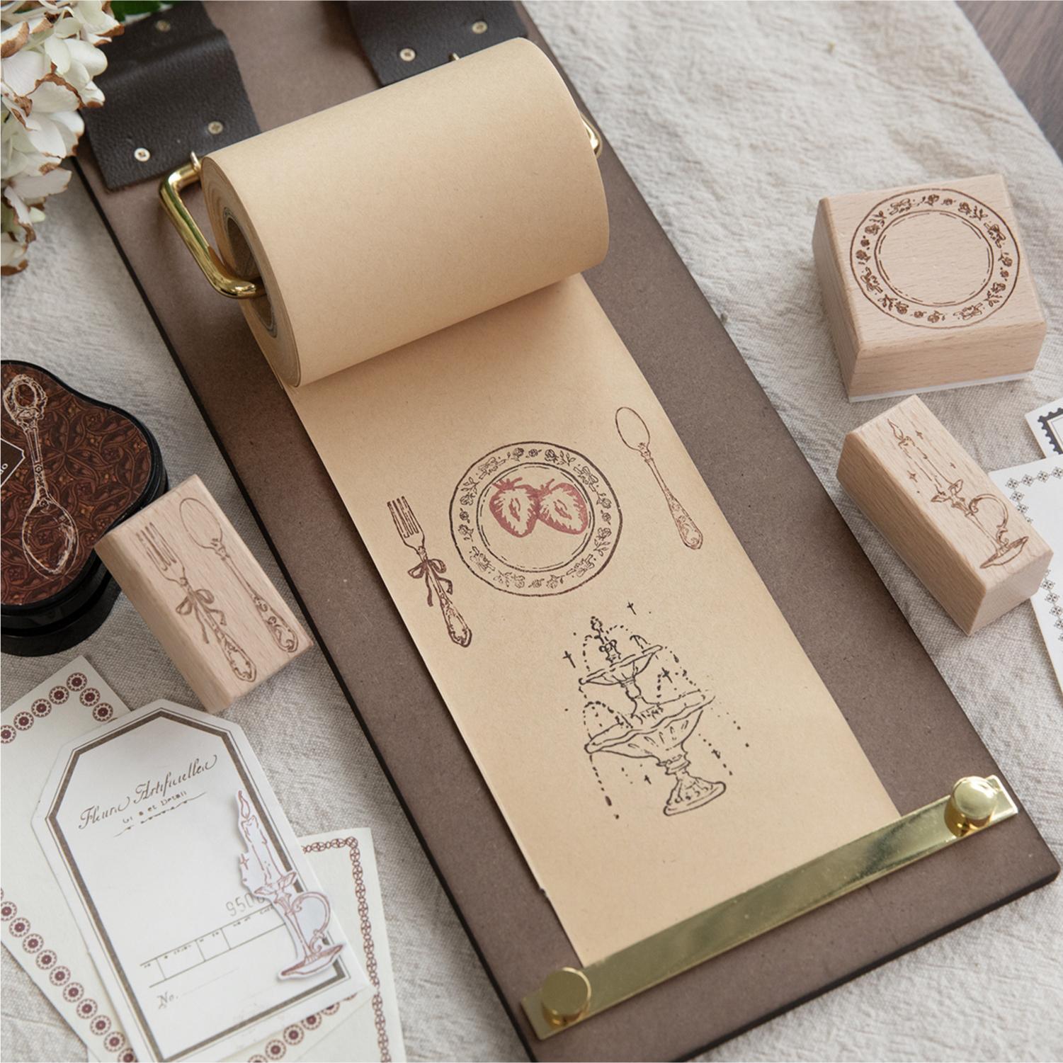 Sello de madera con diseño de  - Candle Making Supplies reseña y precio
