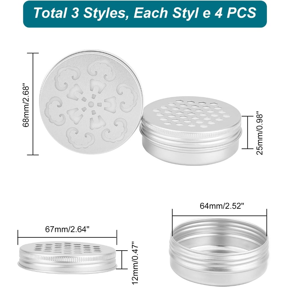 Latas de aluminio de 2 onzas,  - Tin Container Lid reseña y precio