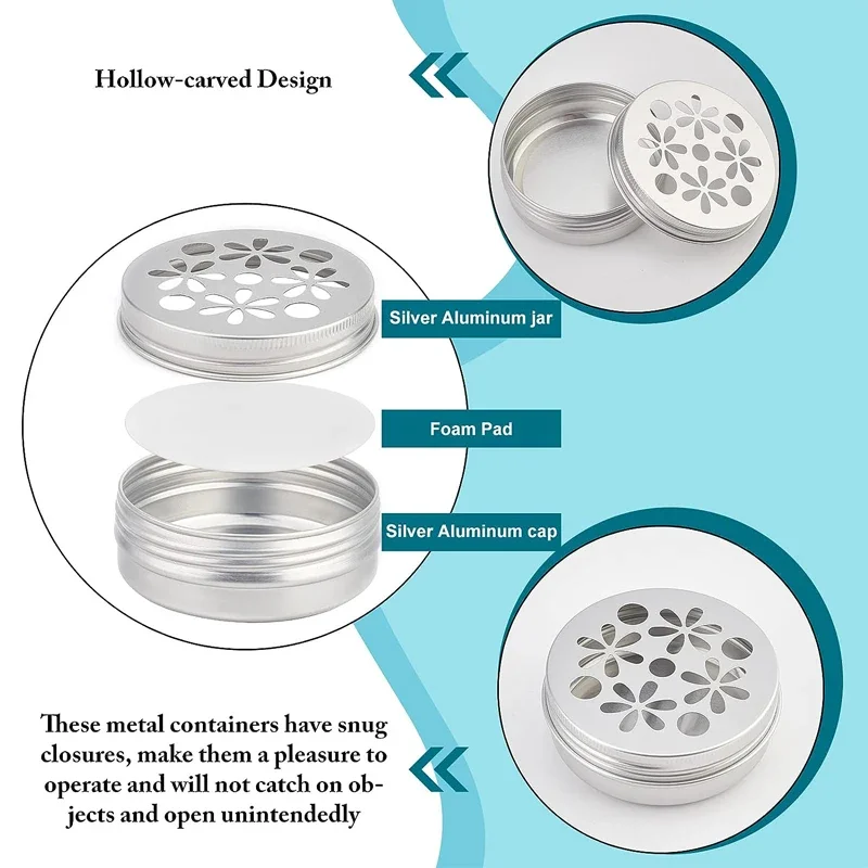 10 unidades de tarros redondos - Tin Container Lid reseña y precio