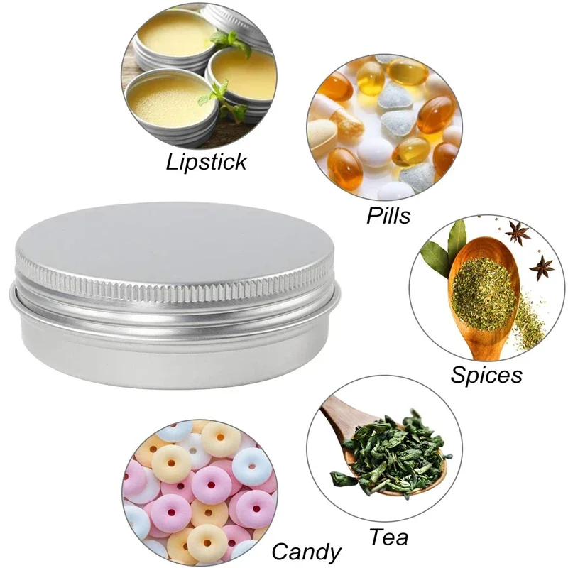 10 unidades de tarros redondos - Tin Container Lid reseña y precio